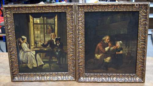 Dutch School (19th Century) Pair, Oil on canvas. 43 cm x 35 ...