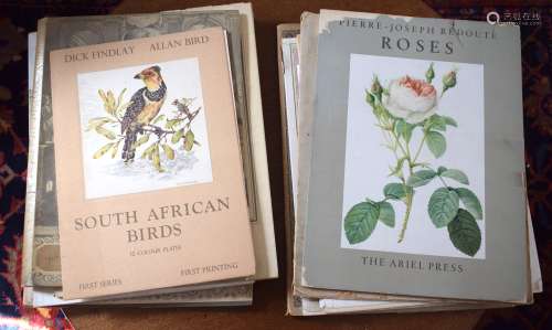 A COLLECTION OF BOOKS OF PRINTS including Redoute Flowers. (...