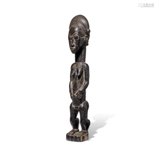 Baule Standing Female Figure, Côte d'Ivoire