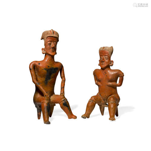 Nayarit Seated Couple, San Sebastian Style, Protoclassic, ca...