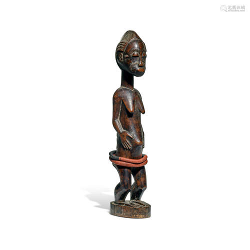 Baule Standing Female Figure, Côte d'Ivoire