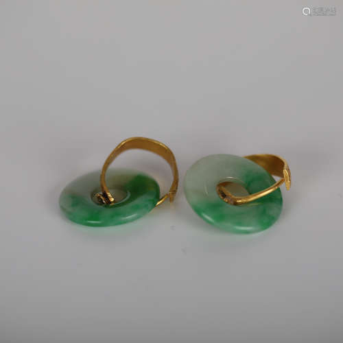 18th,jadeite earring