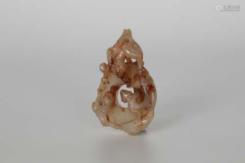 Ming，Hetian Jade Dragon Bi