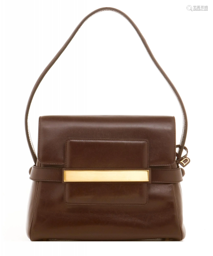 Delvaux Vintage Brown Leather Handbag