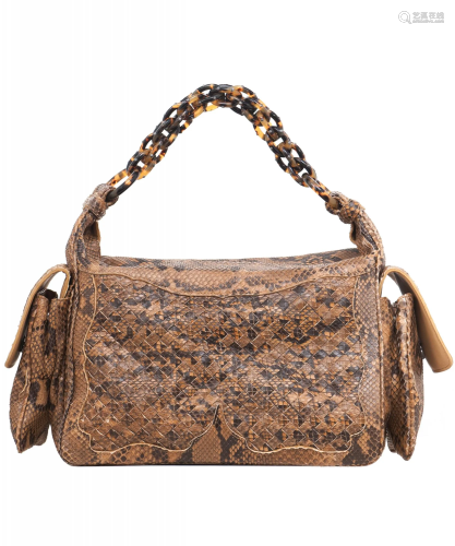 Bottega Veneta Python Cocker Hobo Bag - Limited Edition