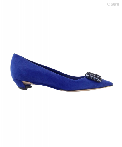 Christian Dior Cobalt Blue Ballet Flats