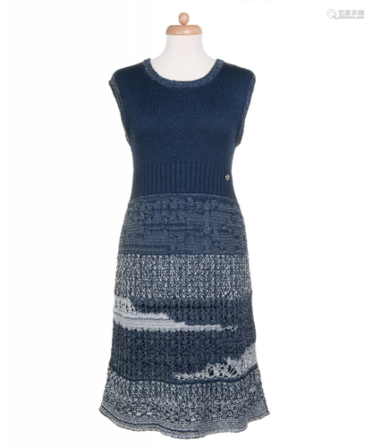 Chanel Sleeveless Knit Dress 12P