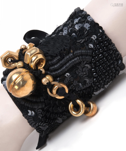 Dries van Noten Embroidered Cuff Bracelet