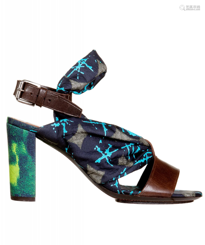 SS 2008 Dries Van Noten Runway Ankle Strap Sandals