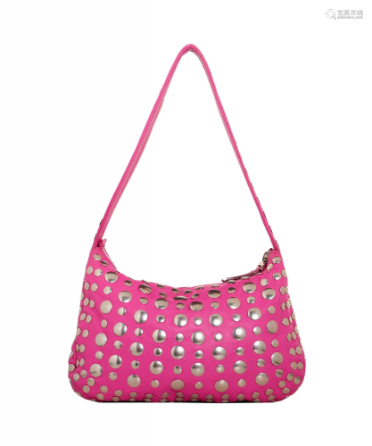 Marni Pink Studded Hobo Bag