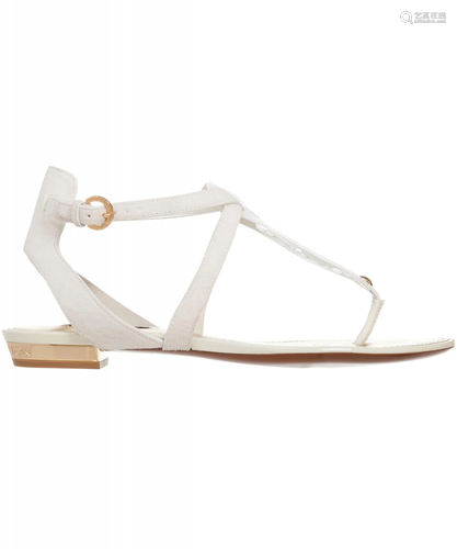 Louis Vuitton White Monogram Strap Sandals