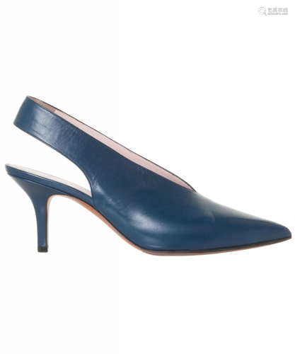 CÃ©line Blue V-Neck Slingback