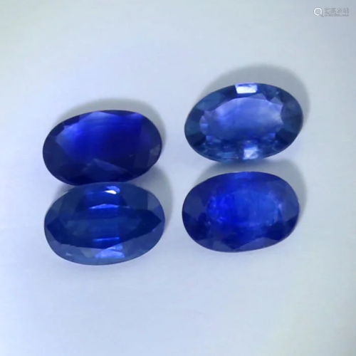IGI Cert. 2.00 ct. Set of 4 Blue Sapphires - MADAGASCAR