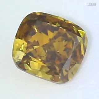 IGI Cert. 0.55 ct. Diamond Brown Yellow - SI1 UNTREATED