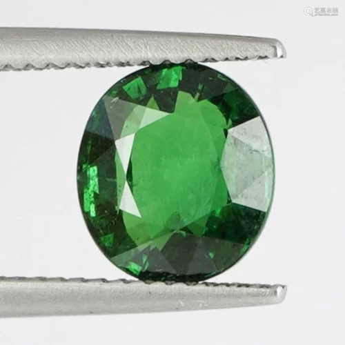 GIA Cert. 3.08 ct. Tsavorite Garnet - KENYA,EAST-AFRICA