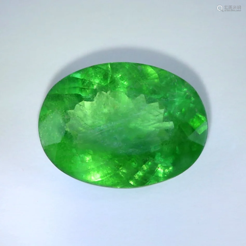 GRS Certified 3.98 ct. Tsavorite Garnet Untreated KENYA