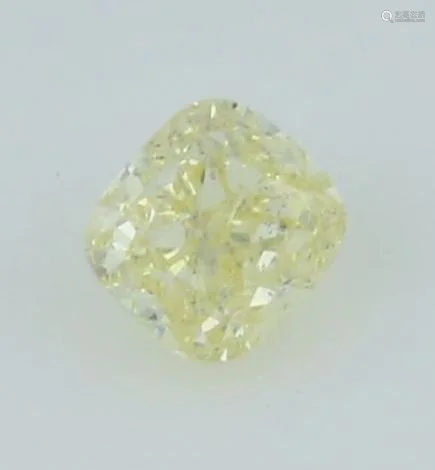 IGI Cert. 0.38 ct. Diamond Fancy Light Yellow Untreated