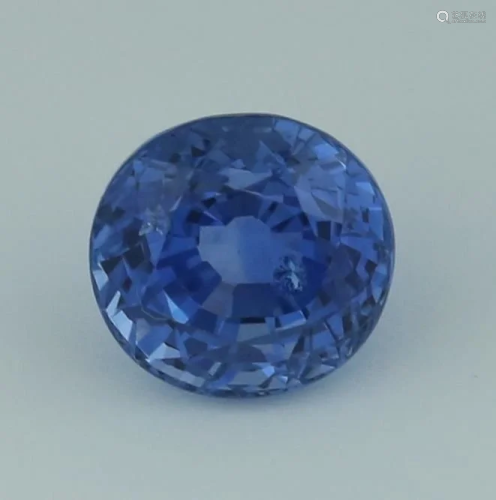 IGI Certified 3.10 ct. Blue Sapphire SRI LANKA, CEYLON