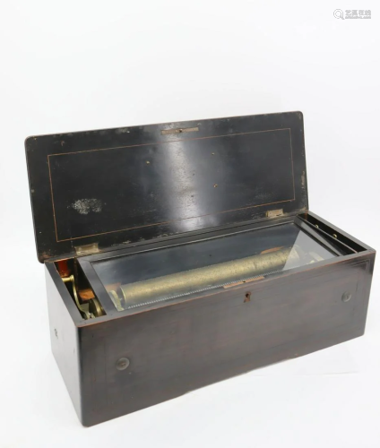 A Large B. A. Bremond Cylinder Music Box