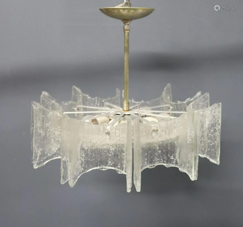 Midcentury Italian Glass Chandelier