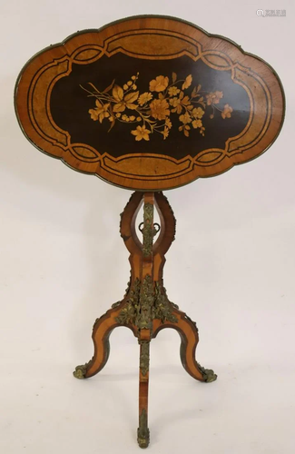 Victorian Carved, Bronze Mounted And Inlaid