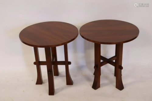 A Fine Quality Pr Of Arts And Crafts Style Tables