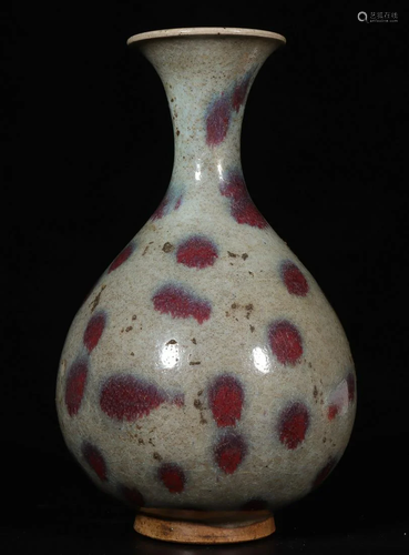 JUNYAO GLAZE PURPLE SPLASHED VASE