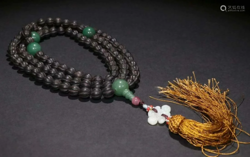 CHENXIANG WOOD STRING NECKLACE