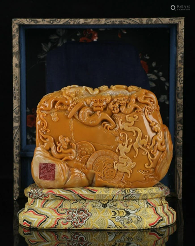 TIANHUANG STONE CARVED ORNAMENT