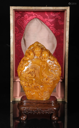 TIANHUANG STONE CARVED ORNAMENT