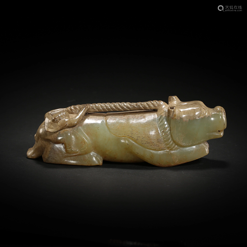 HETIAN JADE BEAST, HAN DYNASTY, CHINA