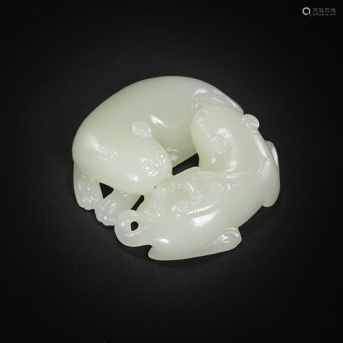 HETIAN JADE PENDANT, QING DYNASTY, CHINA