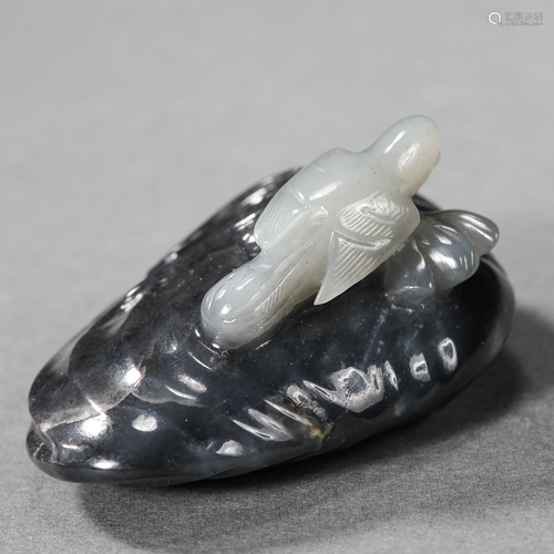 HETIAN JADE CARVED DECORATION, QING DYNASTY, CHI…