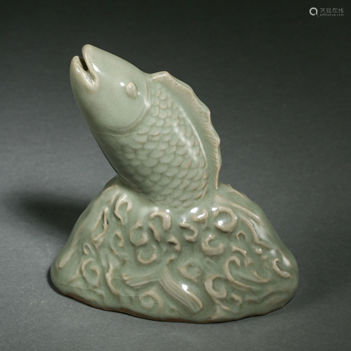 LONGQUAN WARE CELADON BRUSH HOLDER, SOUTHERN SONG