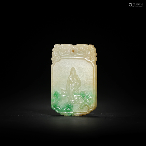 QING DYNASTY, CHINESE JADE PENDANT