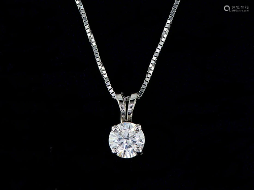 14kt White Gold 0.4 ctw Diamond Pendant