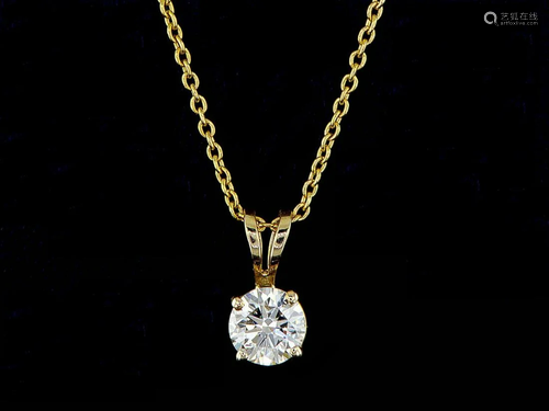 14kt Yellow Gold 0.4 ctw Diamond Pendant