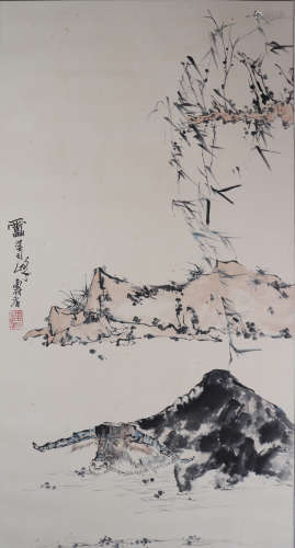 Chinese Painting Of Cattle Herding - Pan Tianshou