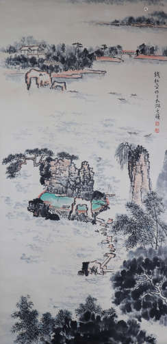 Chinese Qian Songyan - Painting Of Landscape