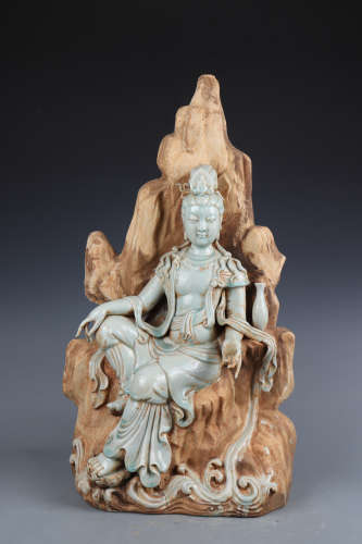 Chinese Southern Song Dynasty Porcelain Buddha Statue