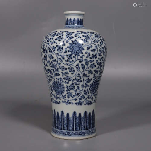 Chinese Qing Dynasty Qianlong Blue And White 