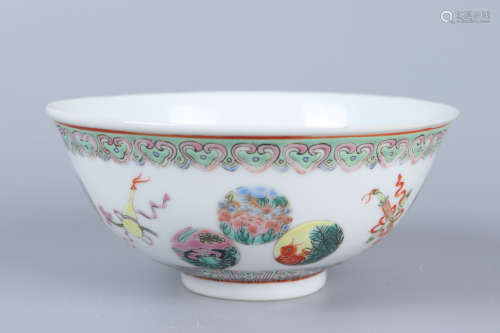 Chinese Qing Dynasty Guangxu Famille Rose Porcelain Bowl