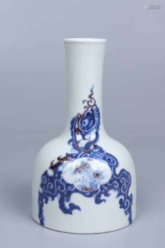 Chinese Qing Dynasty Kangxi Blue And White Porcelain 