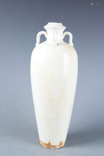 Chinese Ding Wave Porcelain Bottle