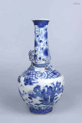 Chinese Qing Dynasty Guangxu Blue And White 