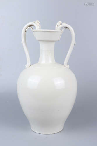 Chinese Ding Wave Porcelain Bottle