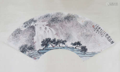Chinese Fu Baoshi - Painting Of Landscape