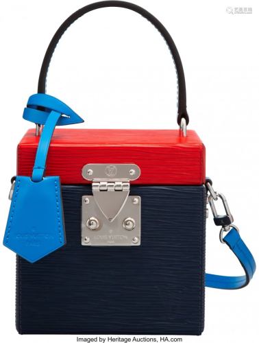 58016: Louis Vuitton Indigo & Poppy Epi Leather Bleecke