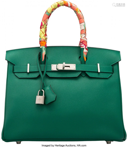 58086: Hermès 30cm Vert Vertigo Epsom Leather Bi