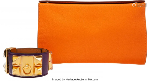 58030: Hermès Set of Two: Karo PM Pouch and Coll